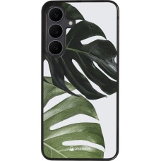 Samsung Galaxy S25 FE Case Hülle - Silikon schwarz Monstera Plant