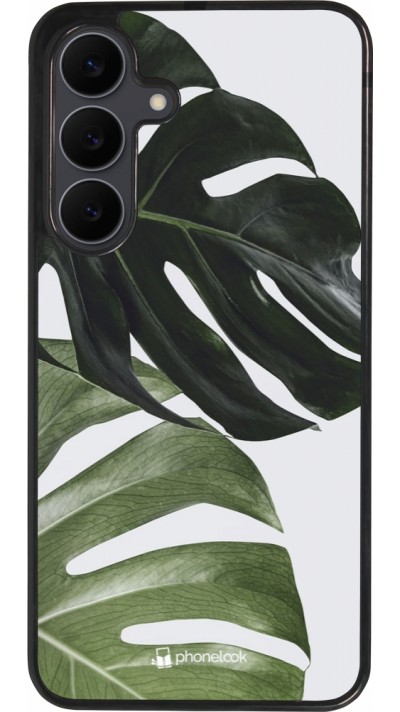 Samsung Galaxy S25 FE Case Hülle - Silikon schwarz Monstera Plant