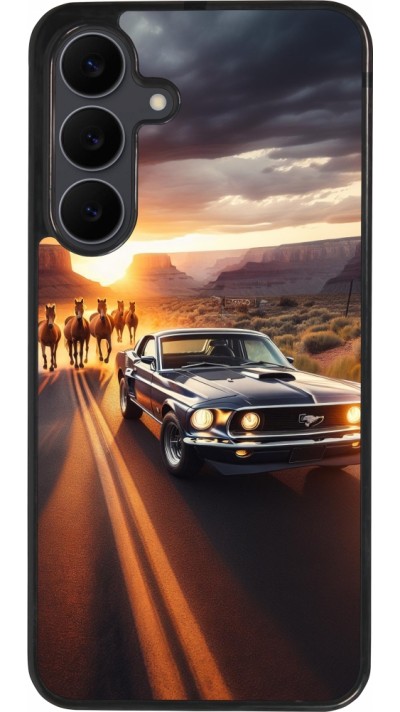 Samsung Galaxy S25 FE Case Hülle - Silikon schwarz Mustang 69 Grand Canyon