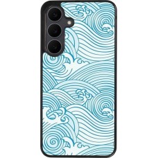 Samsung Galaxy S25 FE Case Hülle - Silikon schwarz Ocean Waves