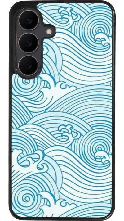 Samsung Galaxy S25 FE Case Hülle - Silikon schwarz Ocean Waves