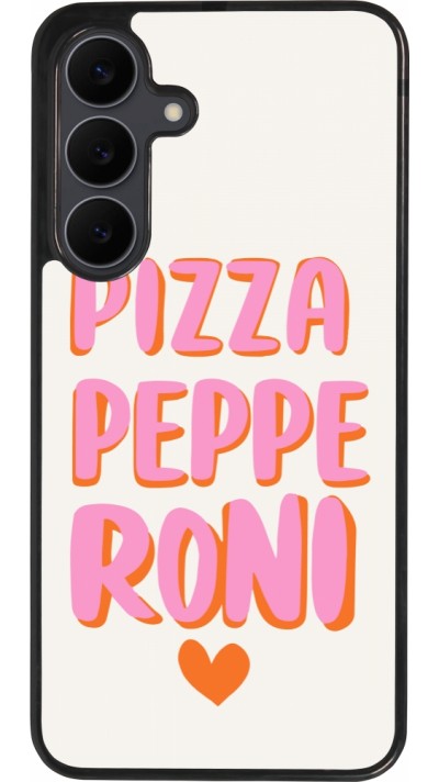 Samsung Galaxy S25 FE Case Hülle - Silikon schwarz Pizza pepperoni 2026