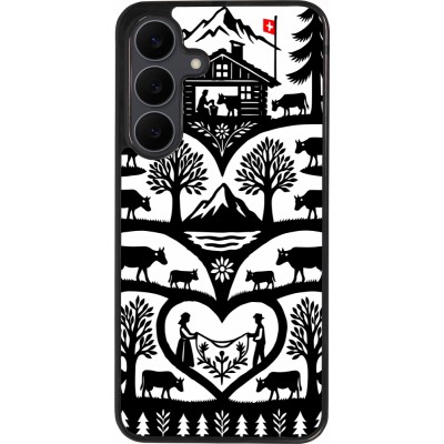 Coque Samsung Galaxy S25 FE - Silicone rigide noir Poya Suisse 2