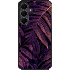 Coque Samsung Galaxy S25 FE - Silicone rigide noir Purple Light Leaves