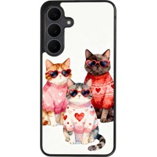 Samsung Galaxy S25 FE Case Hülle - Silikon schwarz Saint Valentines Day 26 Cat Love