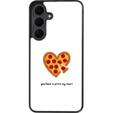 Coque Samsung Galaxy S25 FE - Silicone rigide noir Saint Valentines Day 26 You have my pizza heart