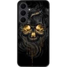 Coque Samsung Galaxy S25 FE - Silicone rigide noir Skull 02