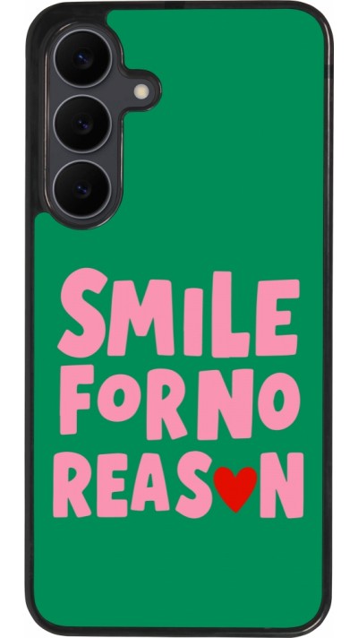 Samsung Galaxy S25 FE Case Hülle - Silikon schwarz Smile for no reason 2026
