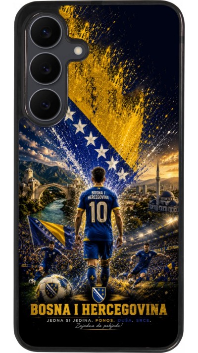 Samsung Galaxy S25 FE Case Hülle - Silikon schwarz Fussball Bosnien und Herzegowina splash 2026