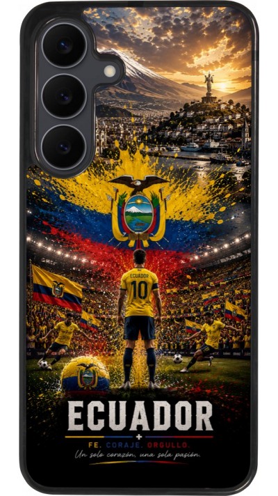 Samsung Galaxy S25 FE Case Hülle - Silikon schwarz Fussball Ecuador splash 2026