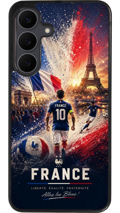 Samsung Galaxy S25 FE Case Hülle - Silikon schwarz Fussball Frankreich splash 2026