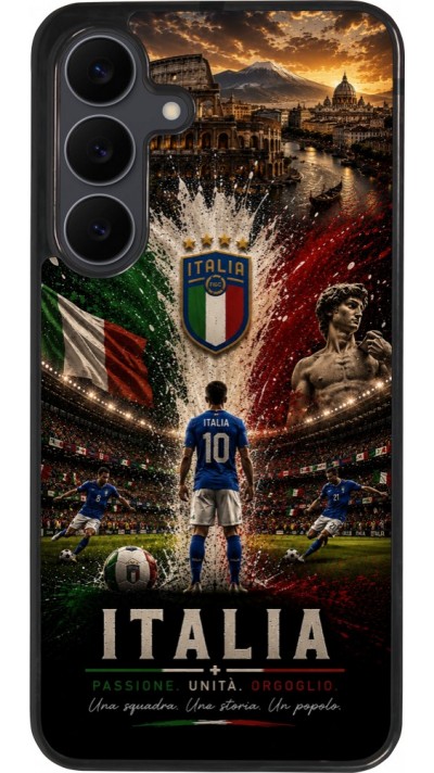 Samsung Galaxy S25 FE Case Hülle - Silikon schwarz Fussball Italien splash 2026