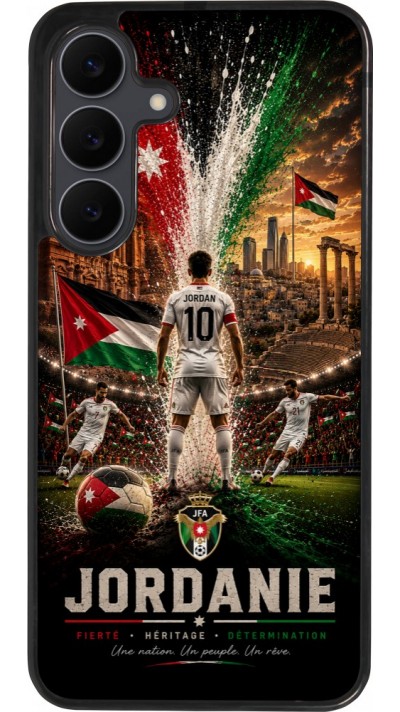 Samsung Galaxy S25 FE Case Hülle - Silikon schwarz Fussball Jordanien splash 2026