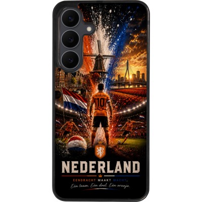 Samsung Galaxy S25 FE Case Hülle - Silikon schwarz Fussball Niederlande splash 2026