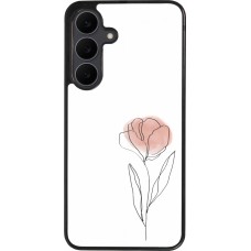 Coque Samsung Galaxy S25 FE - Silicone rigide noir Spring 23 minimalist flower