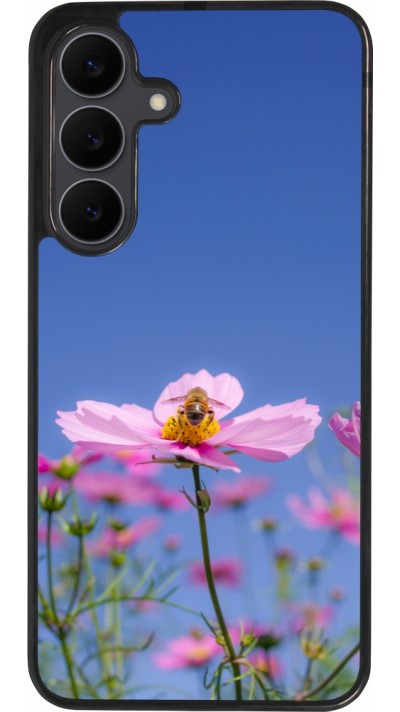 Coque Samsung Galaxy S25 FE - Silicone rigide noir Bee on a flower Spring 2026