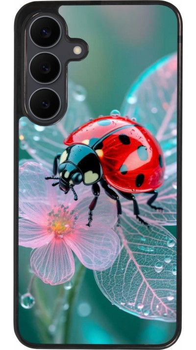 Samsung Galaxy S25 FE Case Hülle - Silikon schwarz Ladybird in bloom Spring 2026