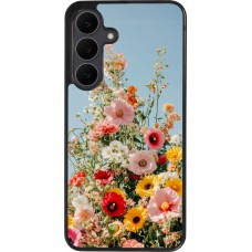 Samsung Galaxy S25 FE Case Hülle - Silikon schwarz Spring flowers Spring 2026