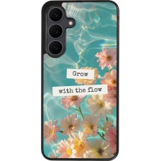 Samsung Galaxy S25 FE Case Hülle - Silikon schwarz Summer 2025 Grow with the flow
