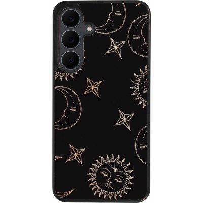 Samsung Galaxy S25 FE Case Hülle - Silikon schwarz Suns and Moons