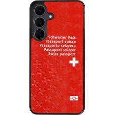 Samsung Galaxy S25 FE Case Hülle - Silikon schwarz Swiss Passport