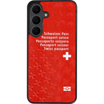 Samsung Galaxy S25 FE Case Hülle - Silikon schwarz Swiss Passport