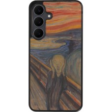Coque Samsung Galaxy S25 FE - Silicone rigide noir Tableau art - Le Cri - Edvard Munch