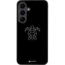 Samsung Galaxy S25 FE Case Hülle - Silikon schwarz Turtles lines on black