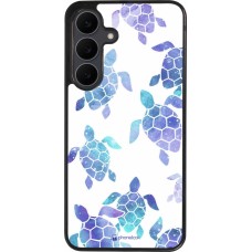 Samsung Galaxy S25 FE Case Hülle - Silikon schwarz Turtles pattern watercolor