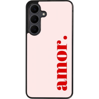 Coque Samsung Galaxy S25 FE - Silicone rigide noir Valentine 2024 amor