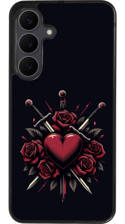 Samsung Galaxy S25 FE Case Hülle - Silikon schwarz Valentine 2024 gothic love