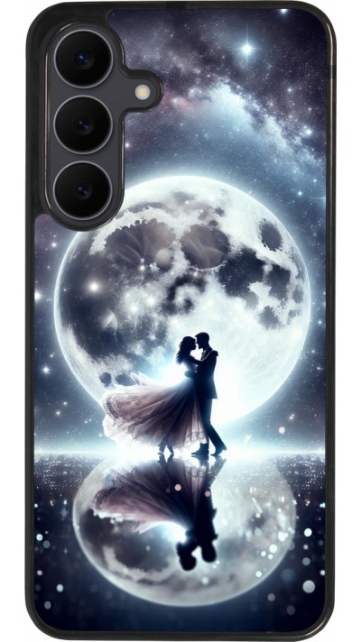 Samsung Galaxy S25 FE Case Hülle - Silikon schwarz Valentin 2024 Liebe unter dem Mond