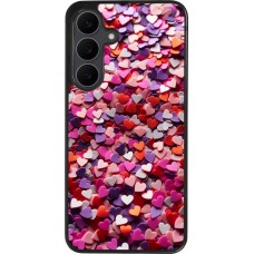 Samsung Galaxy S25 FE Case Hülle - Silikon schwarz Valentin 2025 Konfetti