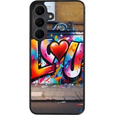 Samsung Galaxy S25 FE Case Hülle - Silikon schwarz Valentin 2025 Liebe U Tag