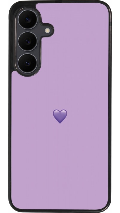Samsung Galaxy S25 FE Case Hülle - Silikon schwarz Valentine 2023 purpule single heart