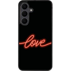 Samsung Galaxy S25 FE Case Hülle - Silikon schwarz Valentine 2023 neon love