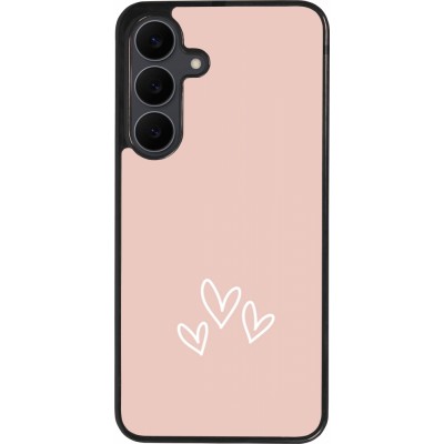 Samsung Galaxy S25 FE Case Hülle - Silikon schwarz Valentine 2023 three minimalist hearts