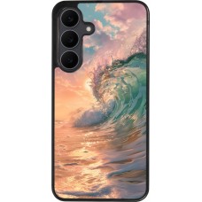 Coque Samsung Galaxy S25 FE - Silicone rigide noir Wave Sunset