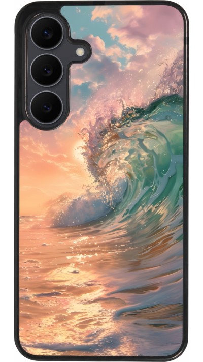 Samsung Galaxy S25 FE Case Hülle - Silikon schwarz Wave Sunset