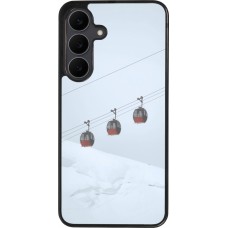 Coque Samsung Galaxy S25 FE - Silicone rigide noir Winter 22 ski lift