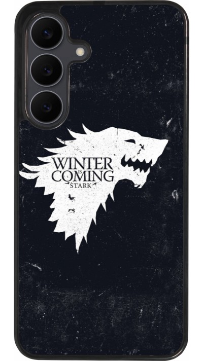Samsung Galaxy S25 FE Case Hülle - Silikon schwarz Winter is coming Stark