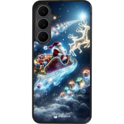 Samsung Galaxy S25 FE Case Hülle - Silikon schwarz Weihnachten 2023 Verzauberter Weihnachtsmann
