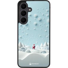 Samsung Galaxy S25 FE Case Hülle - Silikon schwarz Weihnachten 2023 Kleiner Vater Schneeflocke