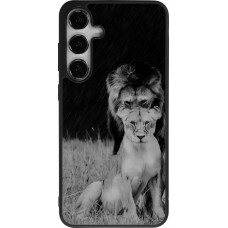 Coque Samsung Galaxy S25+ - Silicone rigide noir Angry lions