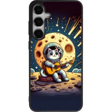 Coque Samsung Galaxy S25+ - Silicone rigide noir AstroCat RockLune