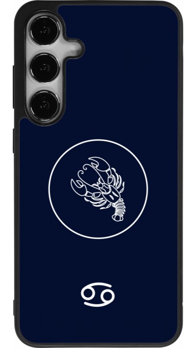 Coque Samsung Galaxy S25+ - Silicone rigide noir Astrologie Cancer