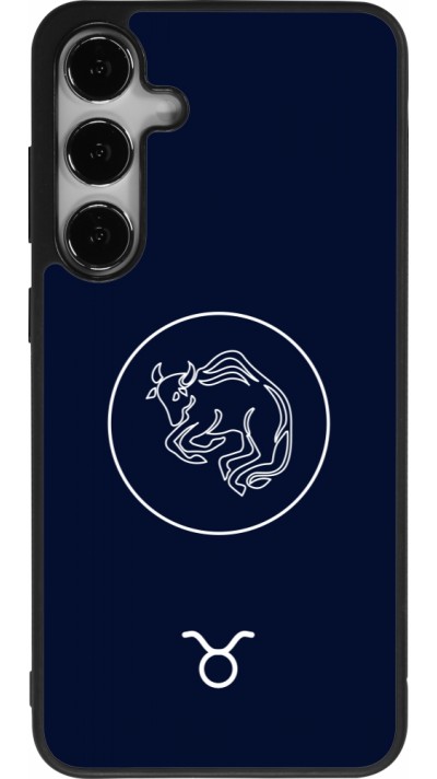 Coque Samsung Galaxy S25+ - Silicone rigide noir Astrologie Taureau