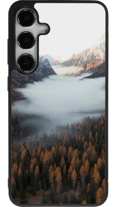 Samsung Galaxy S25+ Case Hülle - Silikon schwarz Autumn 22 forest lanscape