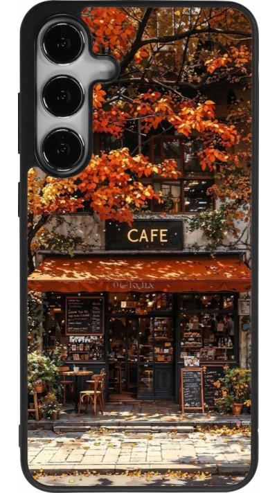 Samsung Galaxy S25+ Case Hülle - Silikon schwarz Autumn 25 Coffee shop