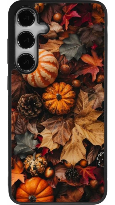 Samsung Galaxy S25+ Case Hülle - Silikon schwarz Autumn 25 Pumpkin